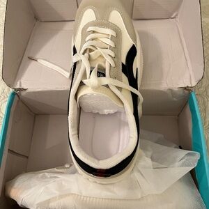 Stylish Black and White Sneakers